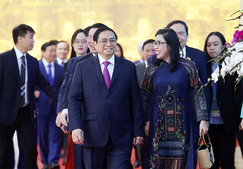 Thủ tướng Chính phủ Phạm Minh Chính và Phu nhân chủ trì gặp mặt, chiêu đãi Đoàn Ngoại giao đầu năm mới 2023